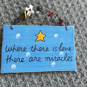 Silvestri Blue and Yellow Inspirational Wall Art